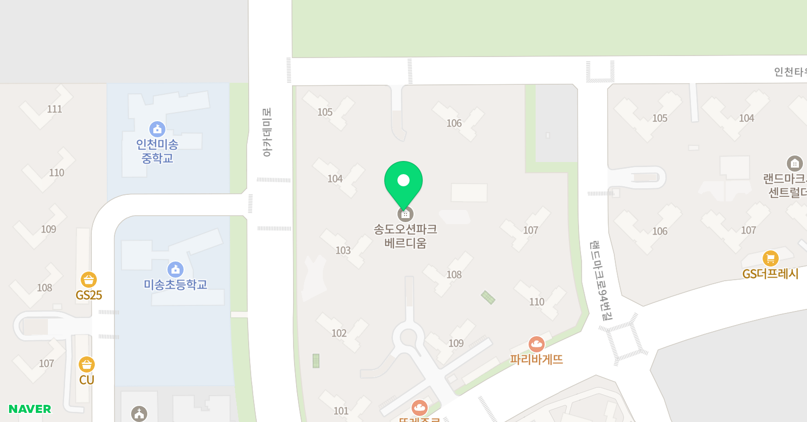 셀파우등생교실 오션파크호반3차점 위치