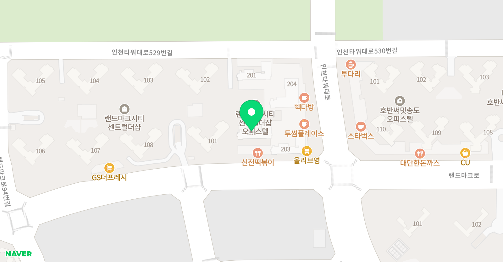 비욘드잉글리쉬 송도랜드마크캠퍼스 위치