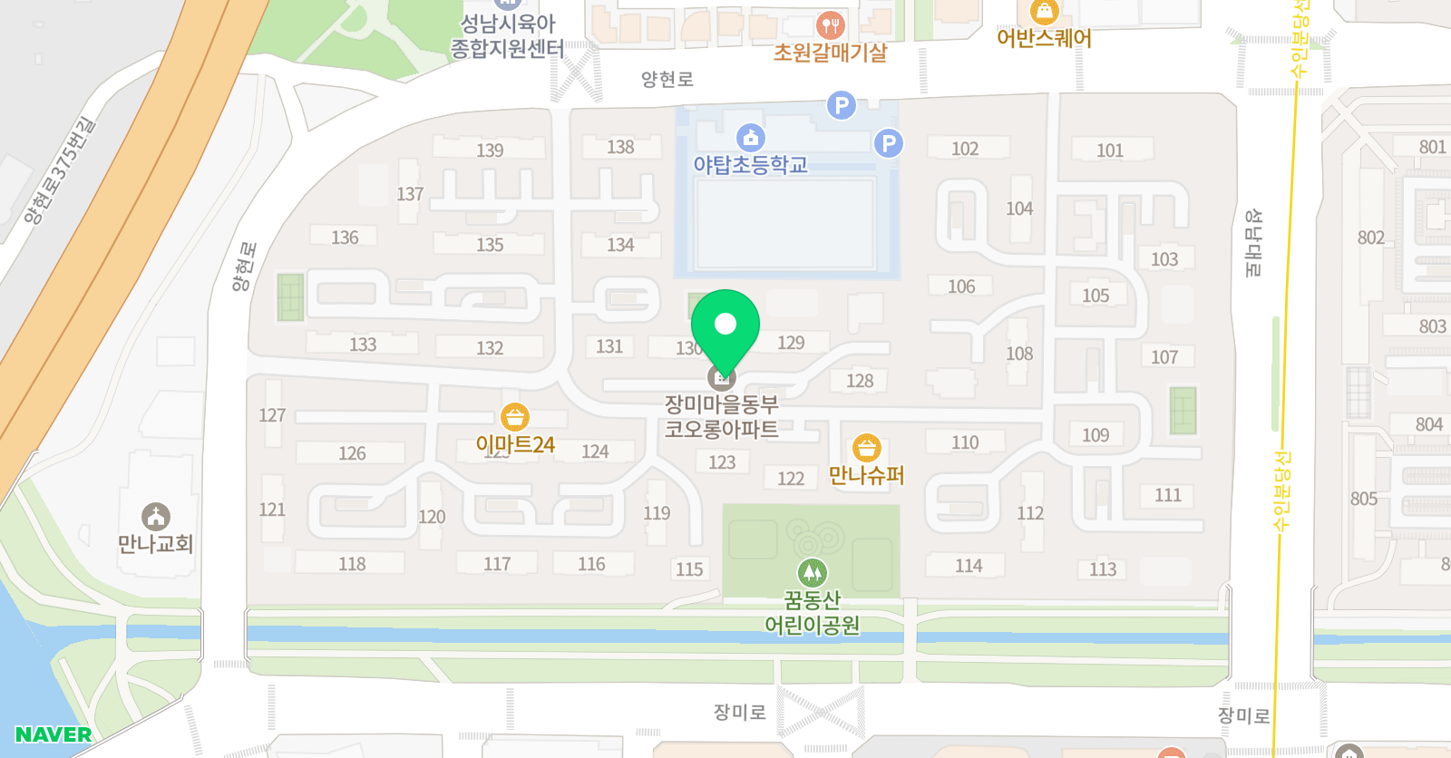 삼성영어셀레나 야탑초영어교습소 위치