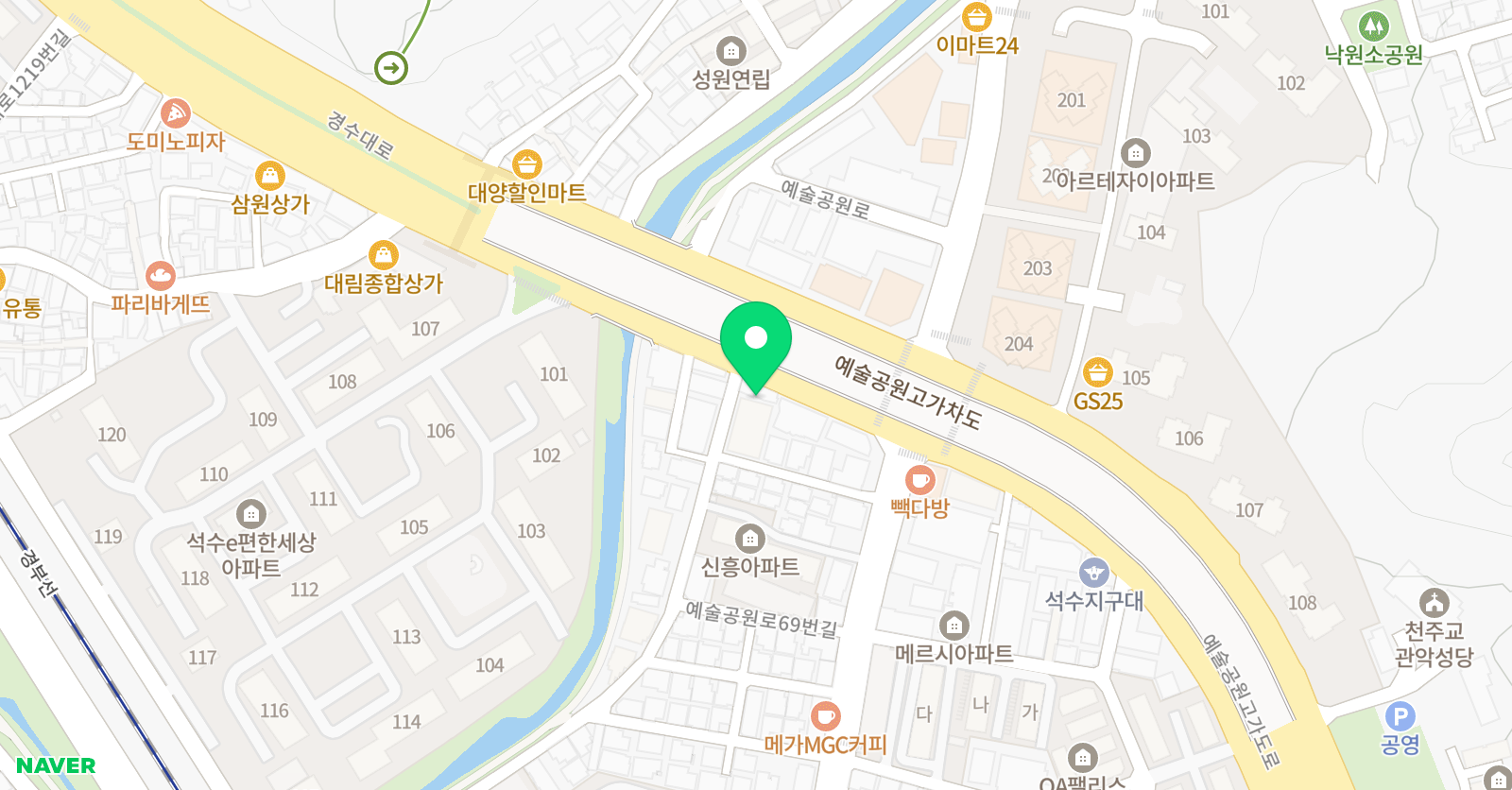 삼성교육 학원 위치