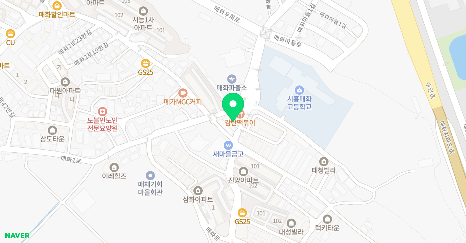 무지개 음악학원 위치