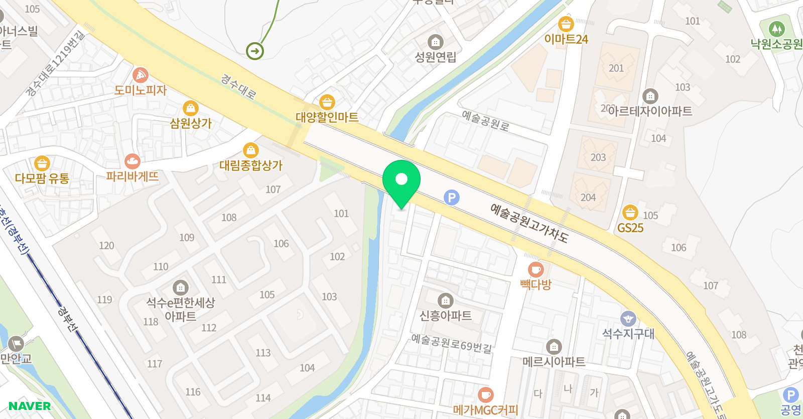 자유 학원 위치