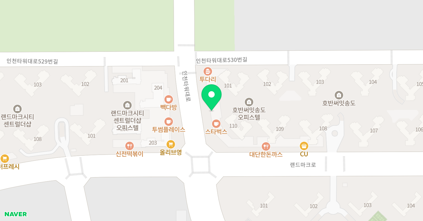 모차르트 음악학원 송도호반써밋점 위치
