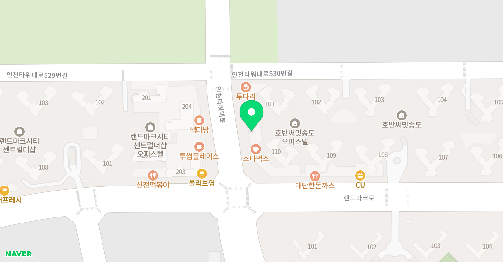 아트테라스 미술학원 송도호반써밋점 위치