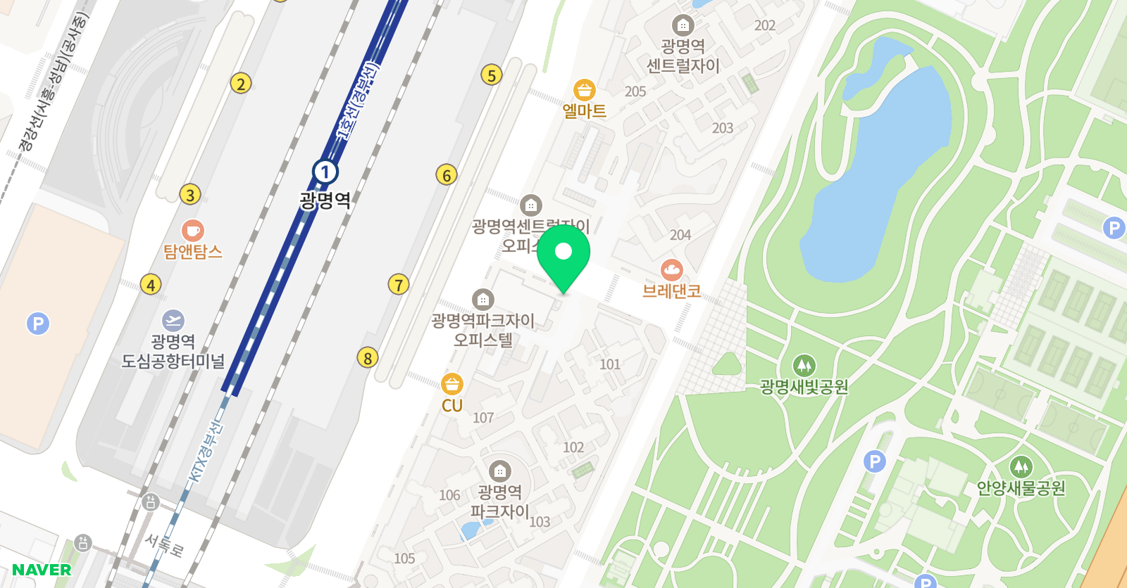 엔젤 태권도장 광명점 위치