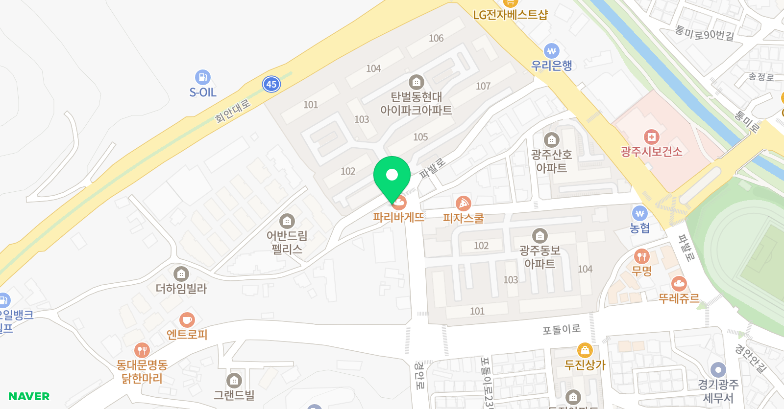 키스톤 영어 위치