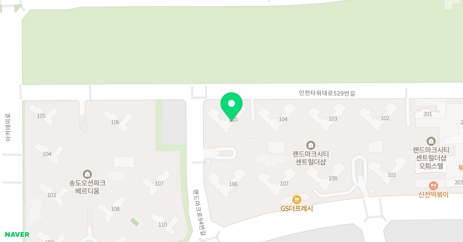 기탄사고력교실 송도랜시티점 위치
