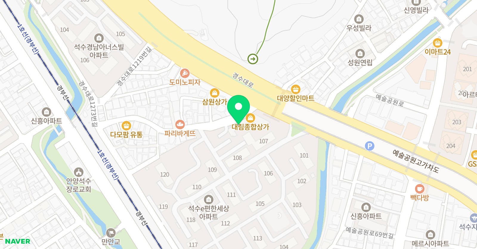 베스트 음악학원 위치
