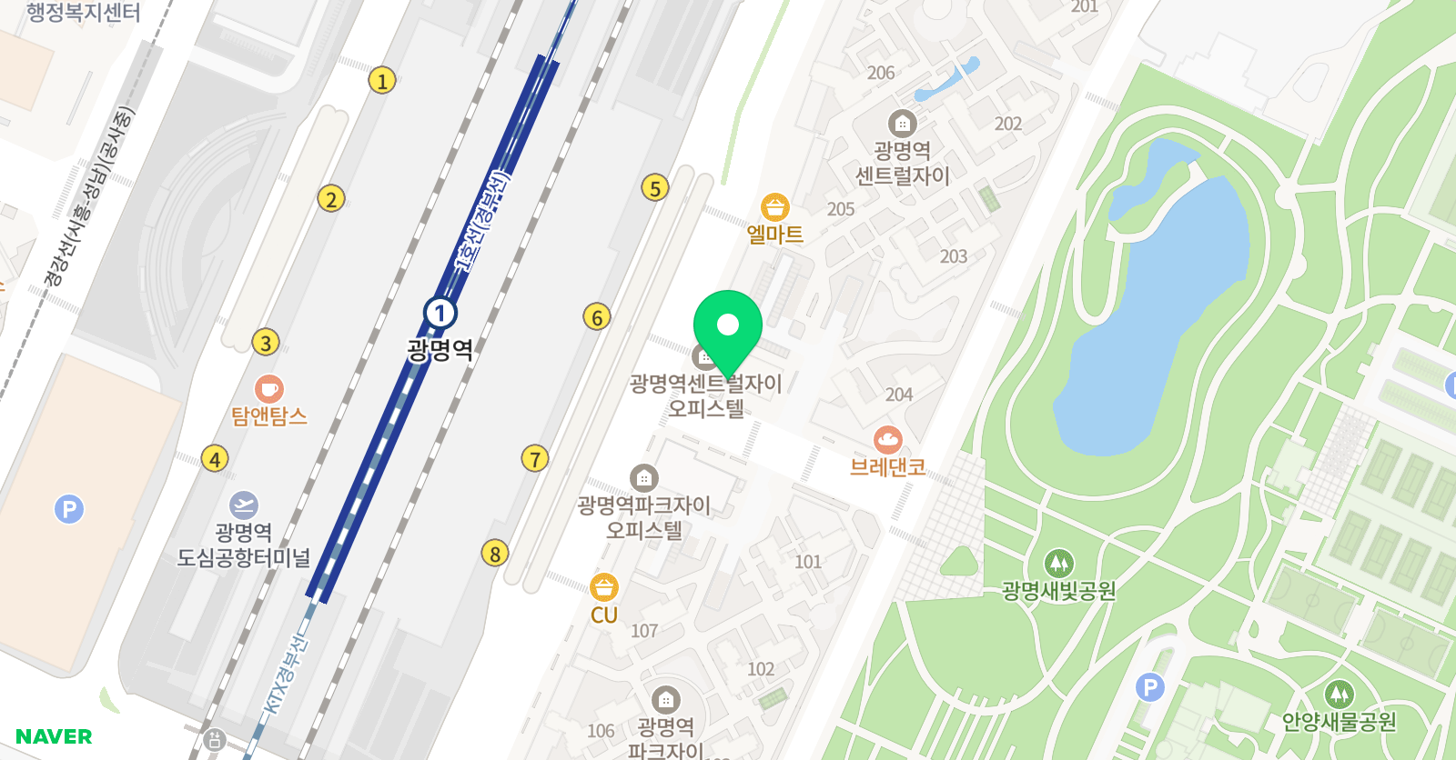 비콘 영어 일직캠퍼스 위치