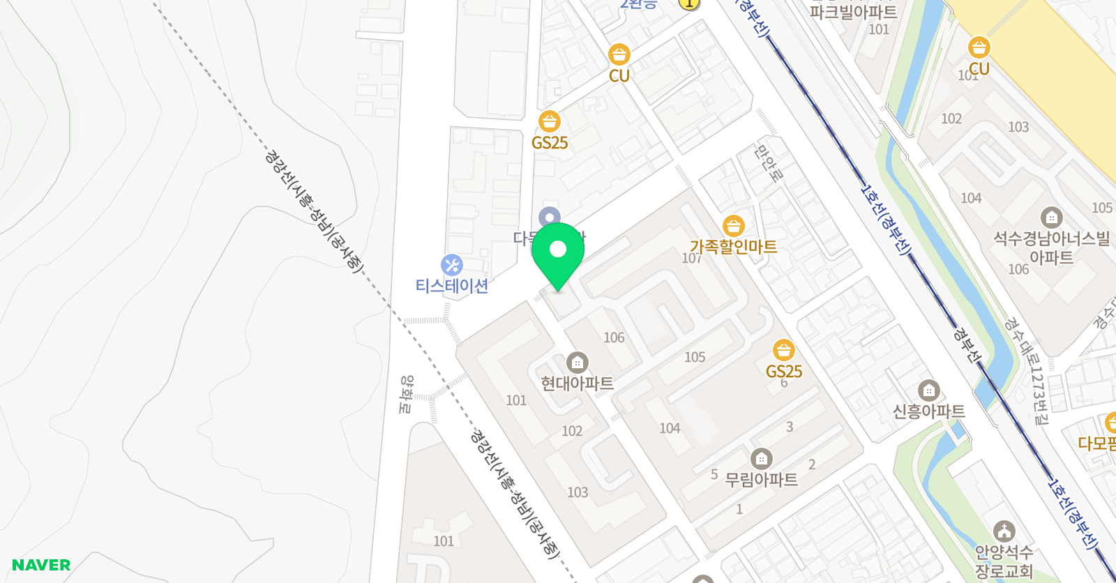 석수 태권도 위치