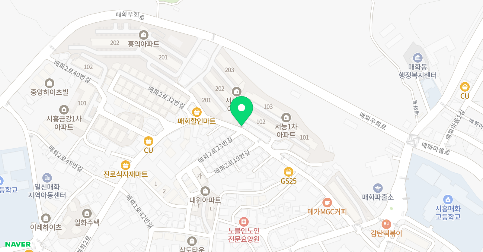 해법 수학교습소 매화동 위치