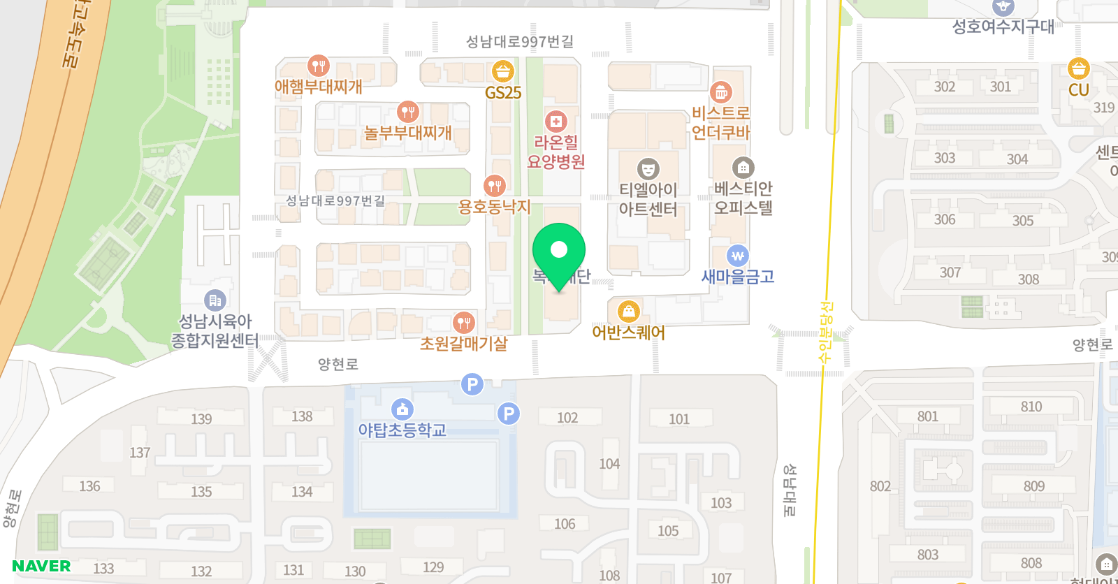 니콜즈 베스트 영어수학 학원 위치