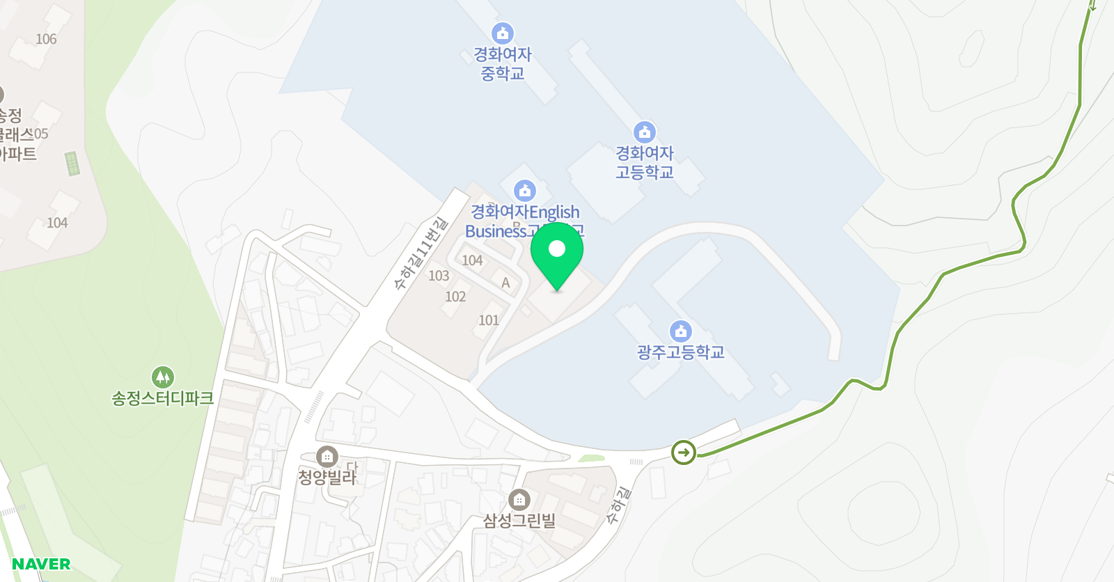 한길 스포츠컨설팅 수영장 위치