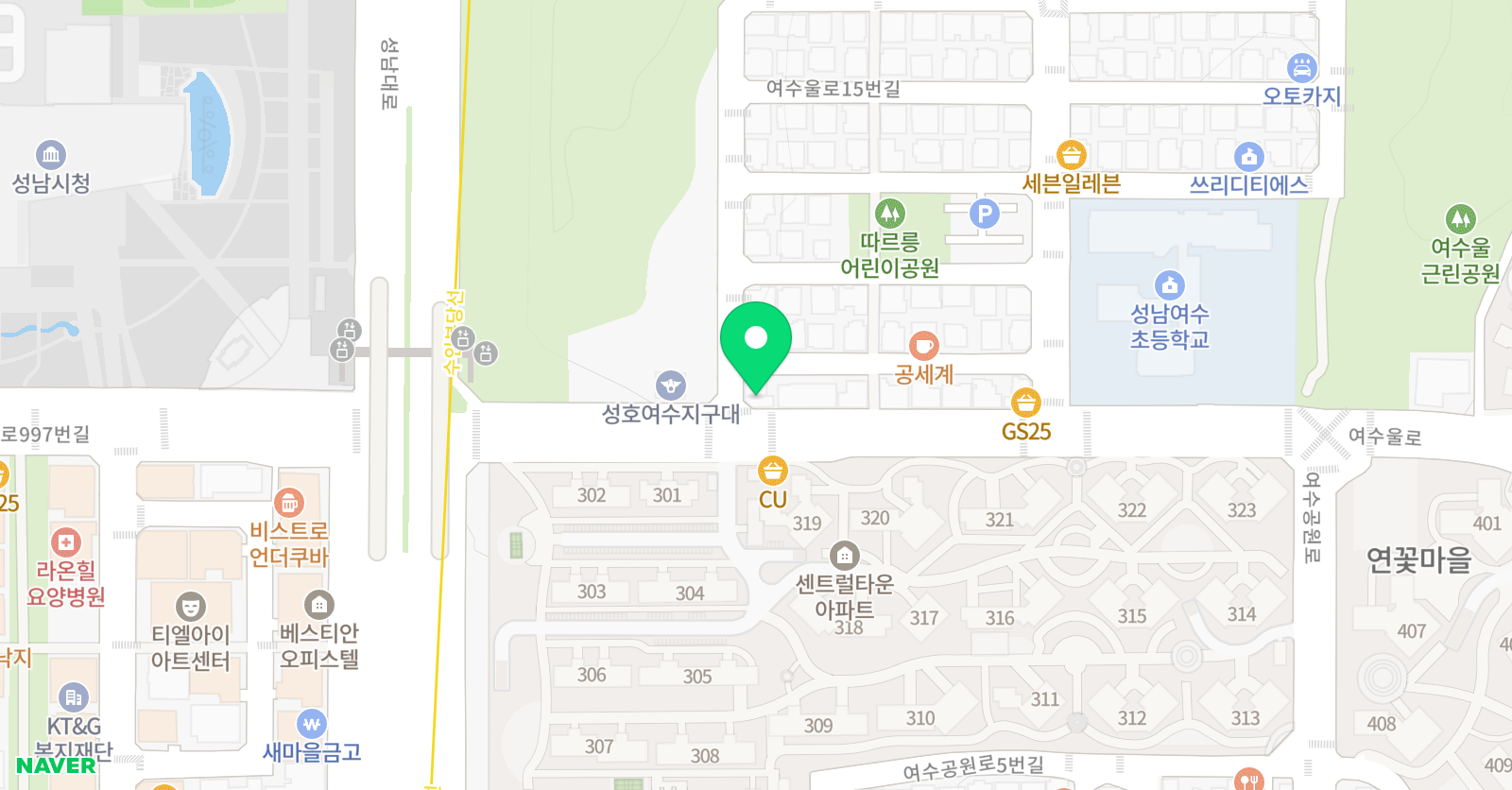 빨간펜 수학의달인 여수동점 위치