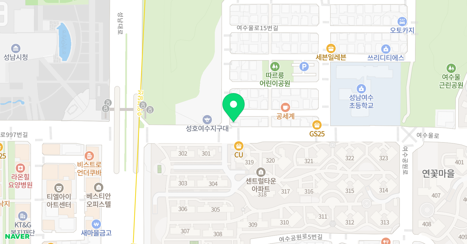 삼성 영어셀레나 여수교습소 위치
