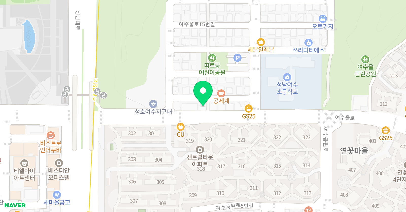 여수정소연 영어학원 위치