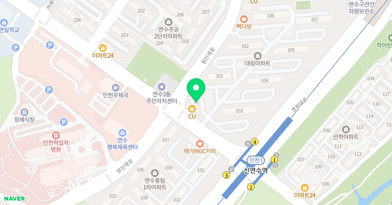 쎈 수학교습소 위치
