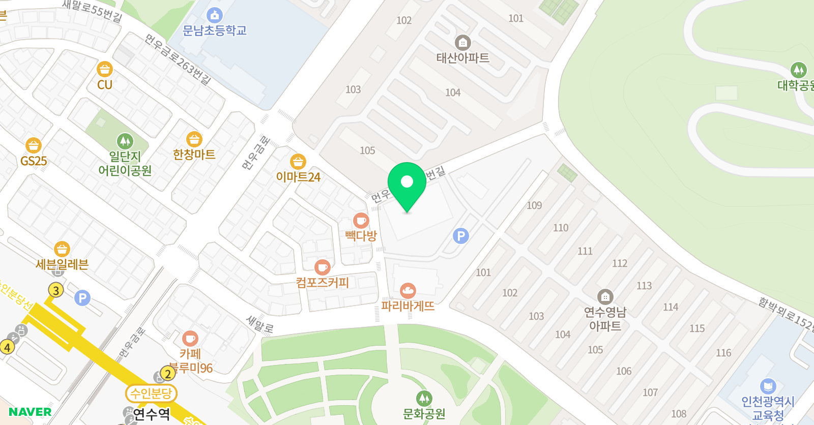 펀키즈 스포츠교실 위치
