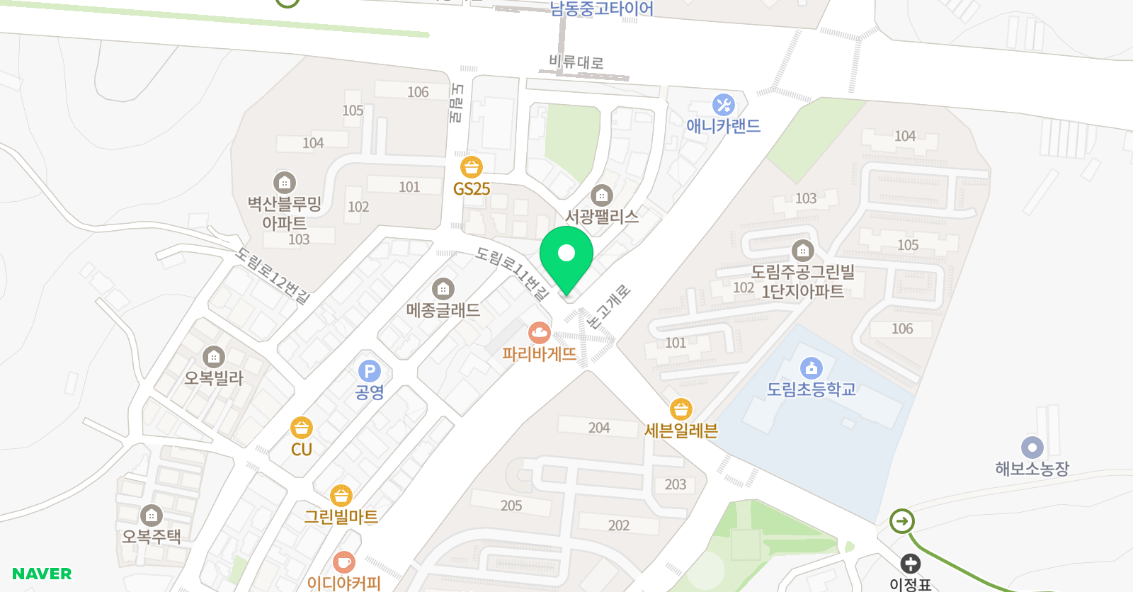 홍시의그림일기 미술학원 위치