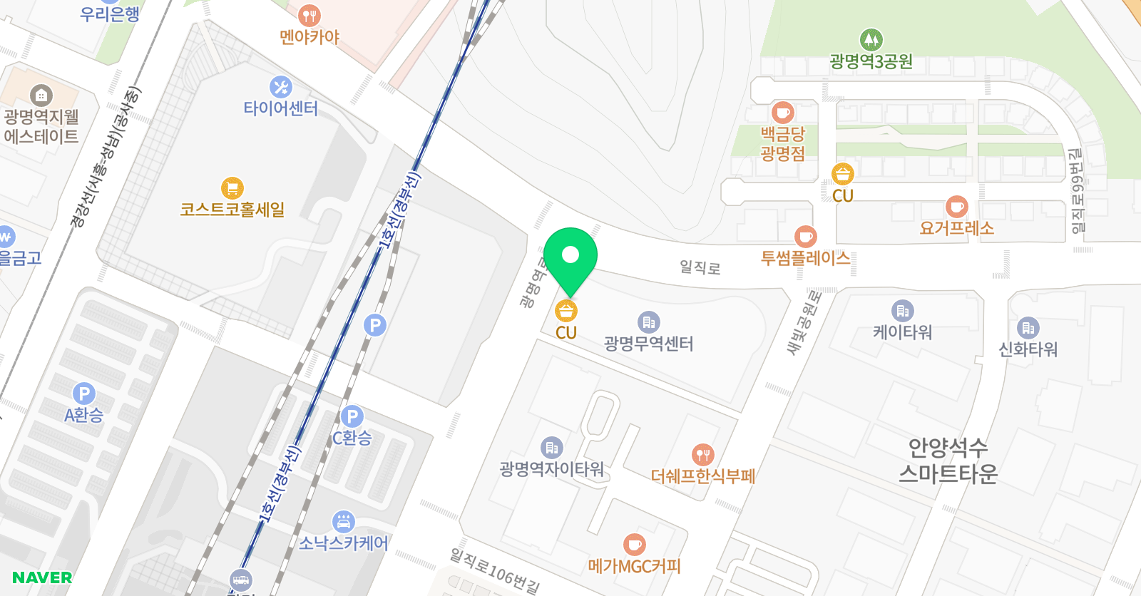 랑랑베이킹스튜디오 일직점 위치