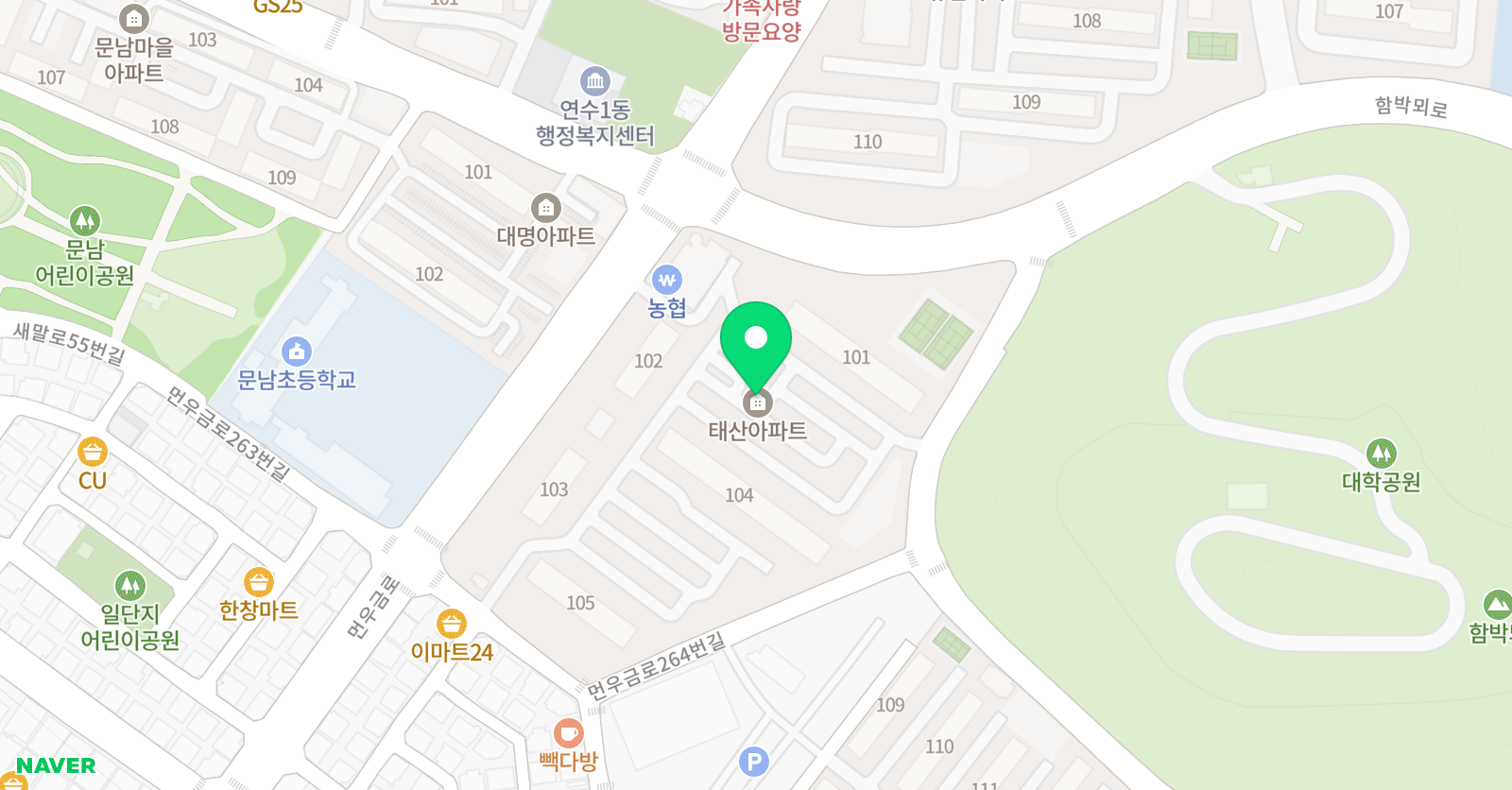 학 사태권도 위치