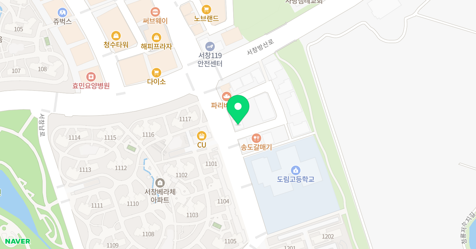 봄소리 음악학원 위치