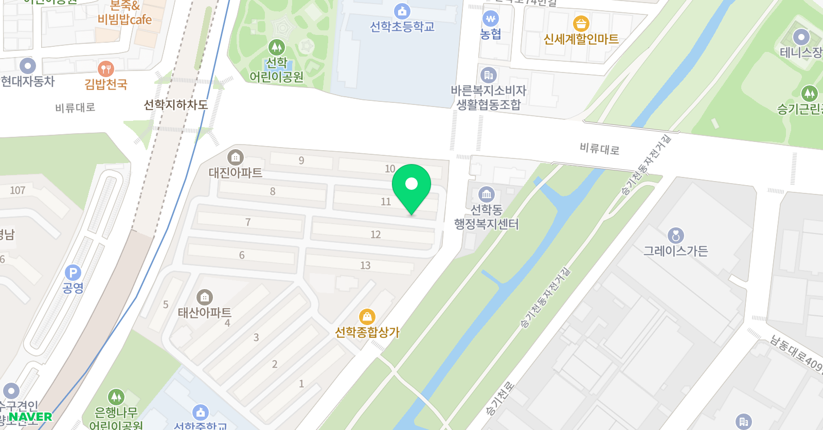 다비수영재원 수학교습소 위치