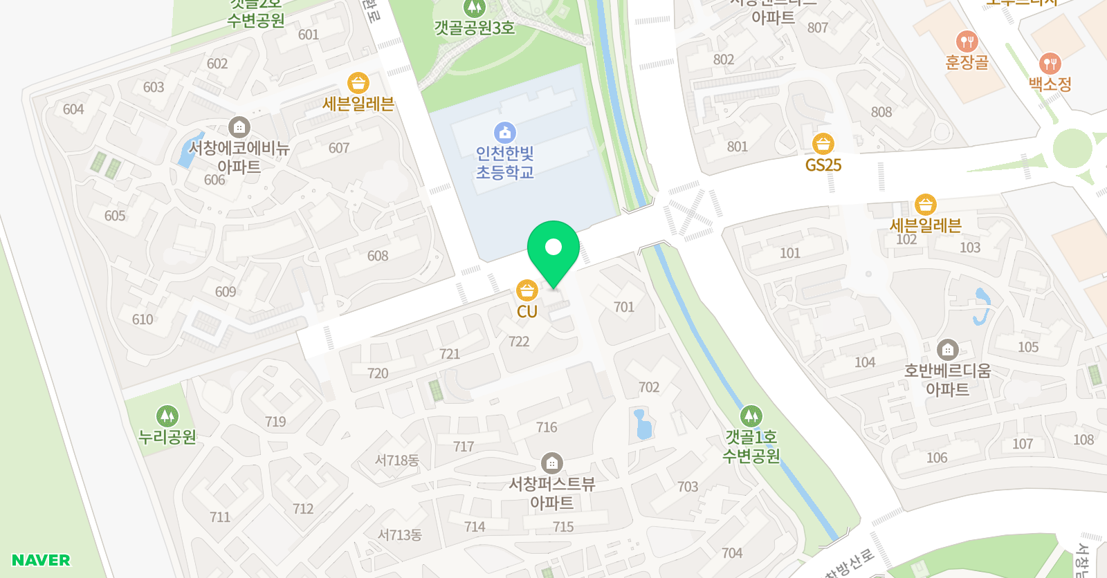 삼성영어셀레나 선한빛학원 위치