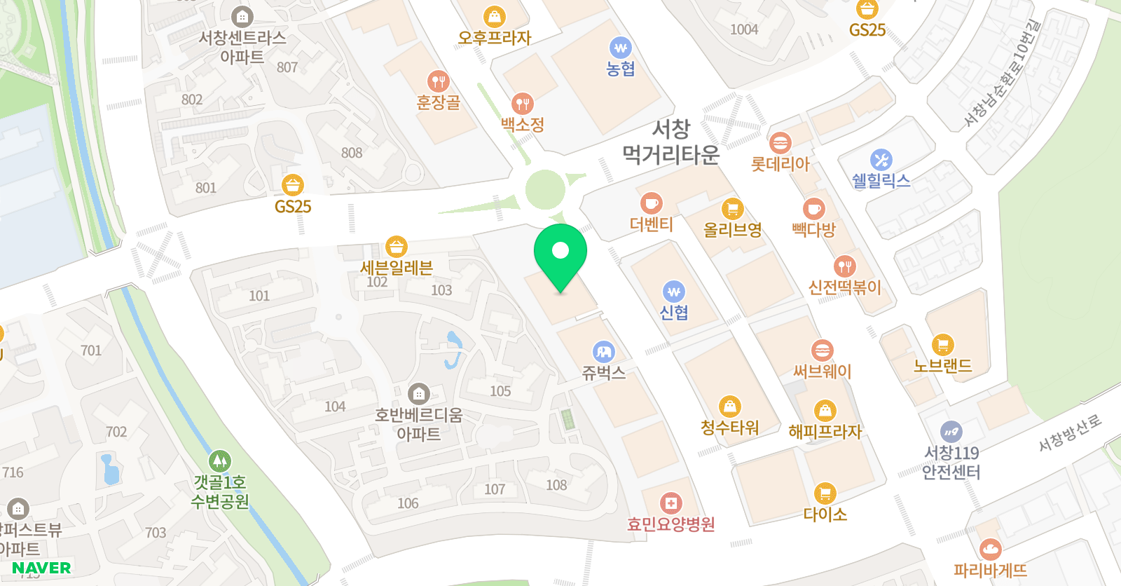 눈높이러닝센터 서창하늬학원 위치