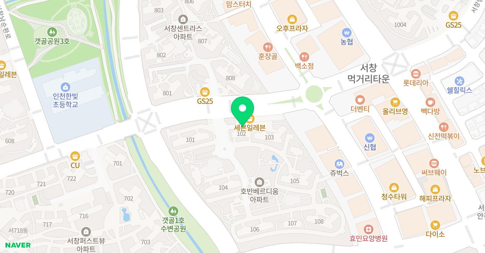 엠투엠 수학국어학원 위치