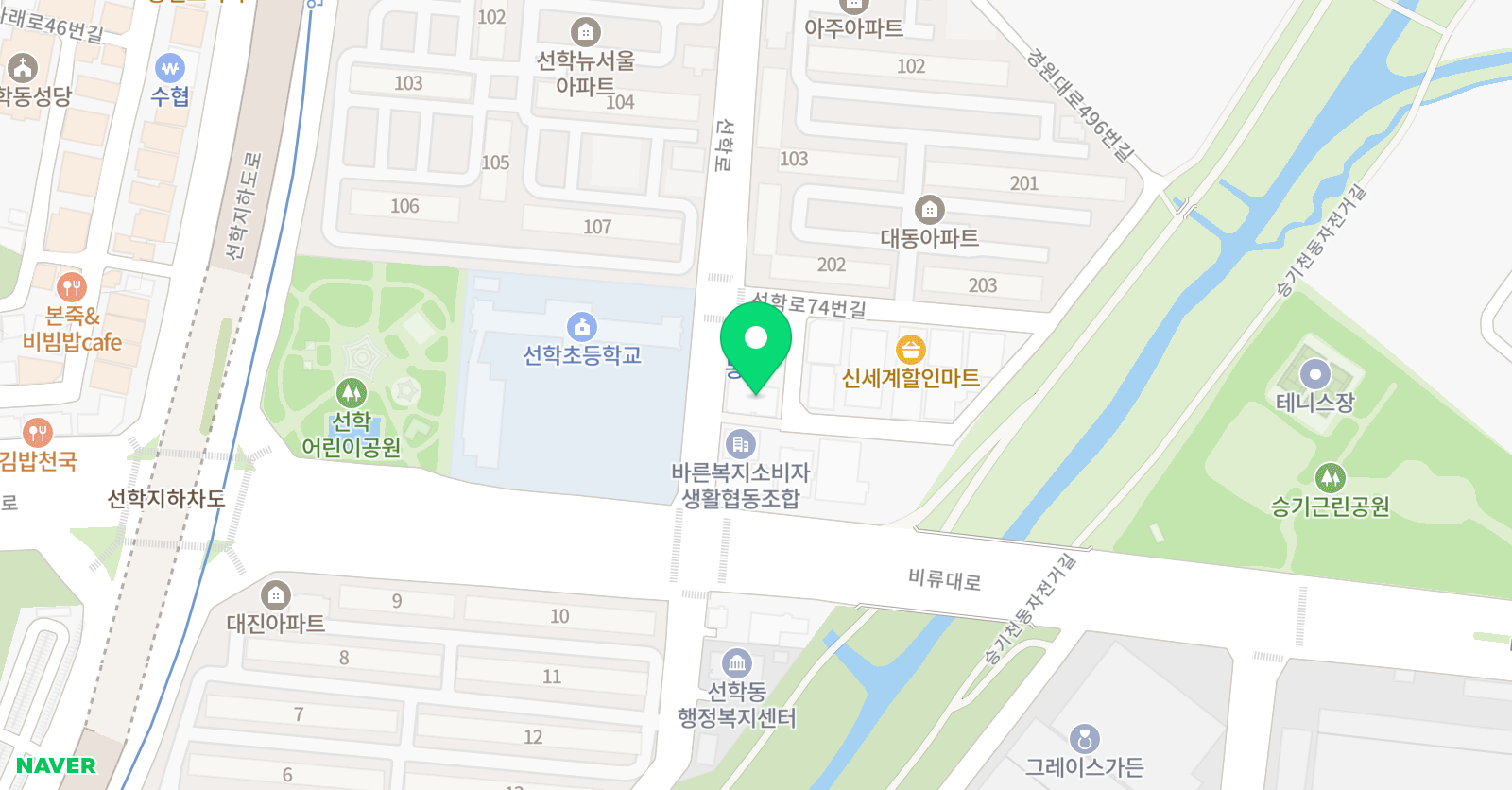 더끌림 영어학원 위치