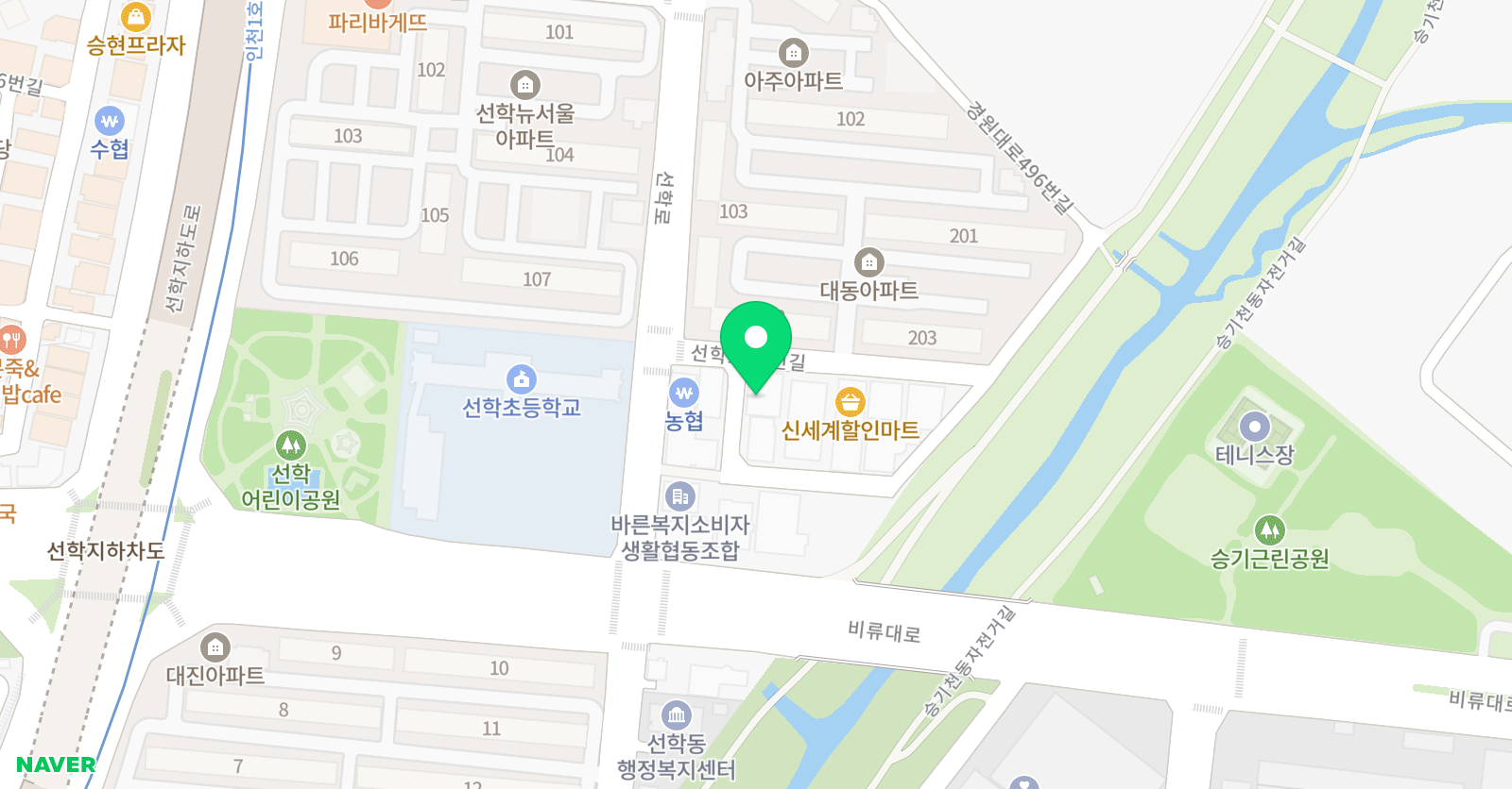 스마트해법 영어수학 선학초점 위치