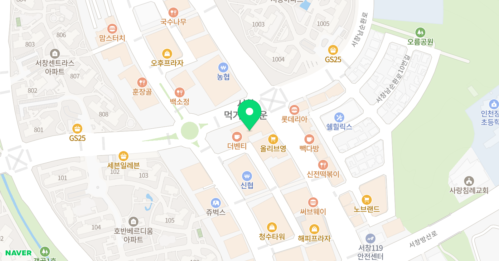 서창엠베스트 SE공부학원 위치