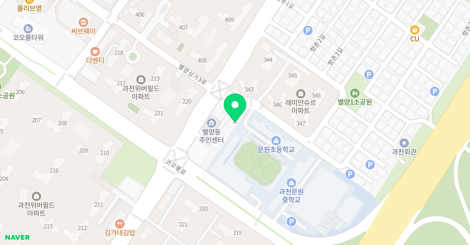 문원 파워점핑 줄넘기 위치