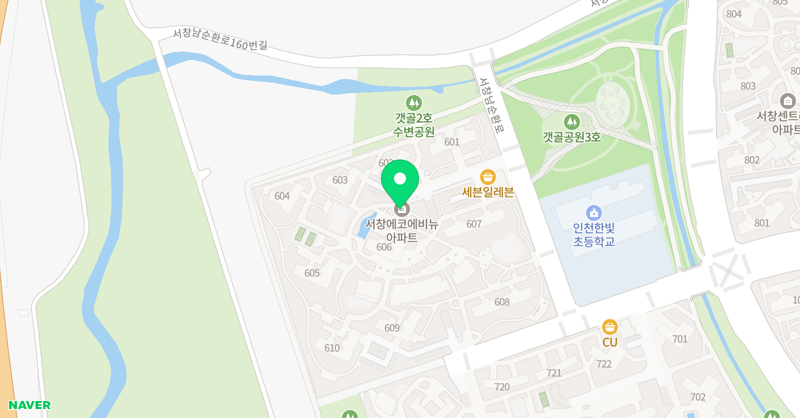 샌튼 영어학원 위치
