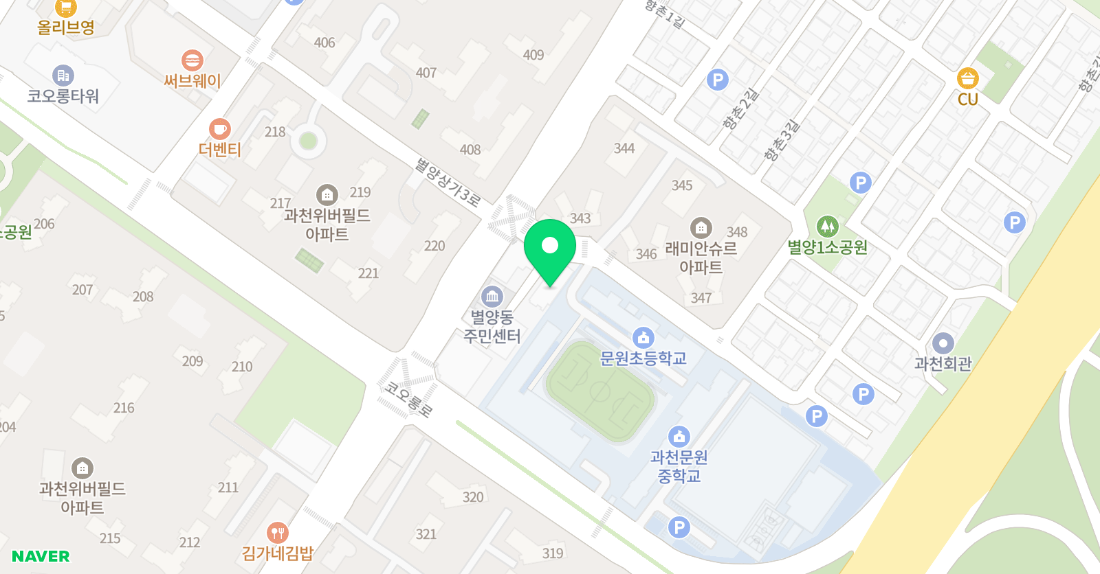 뮤직앤피아노 학원 위치