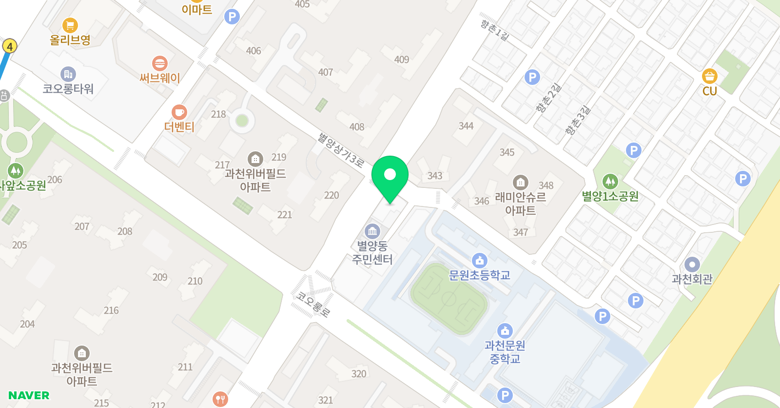 리틀다빈치 과천별양교육원 위치