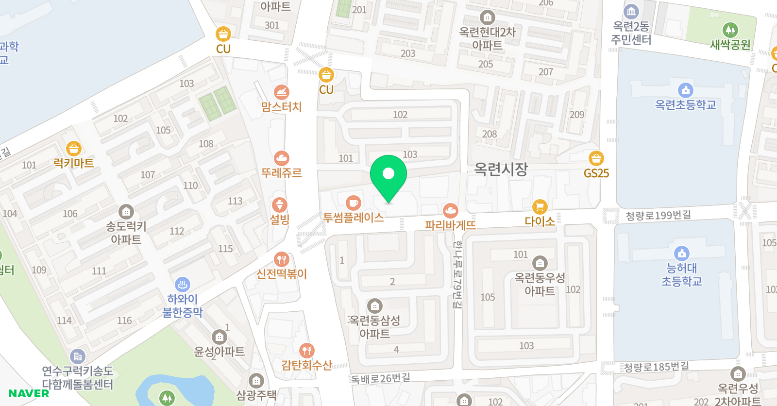 EiE고려대 어학원 인천옥련캠퍼스 위치