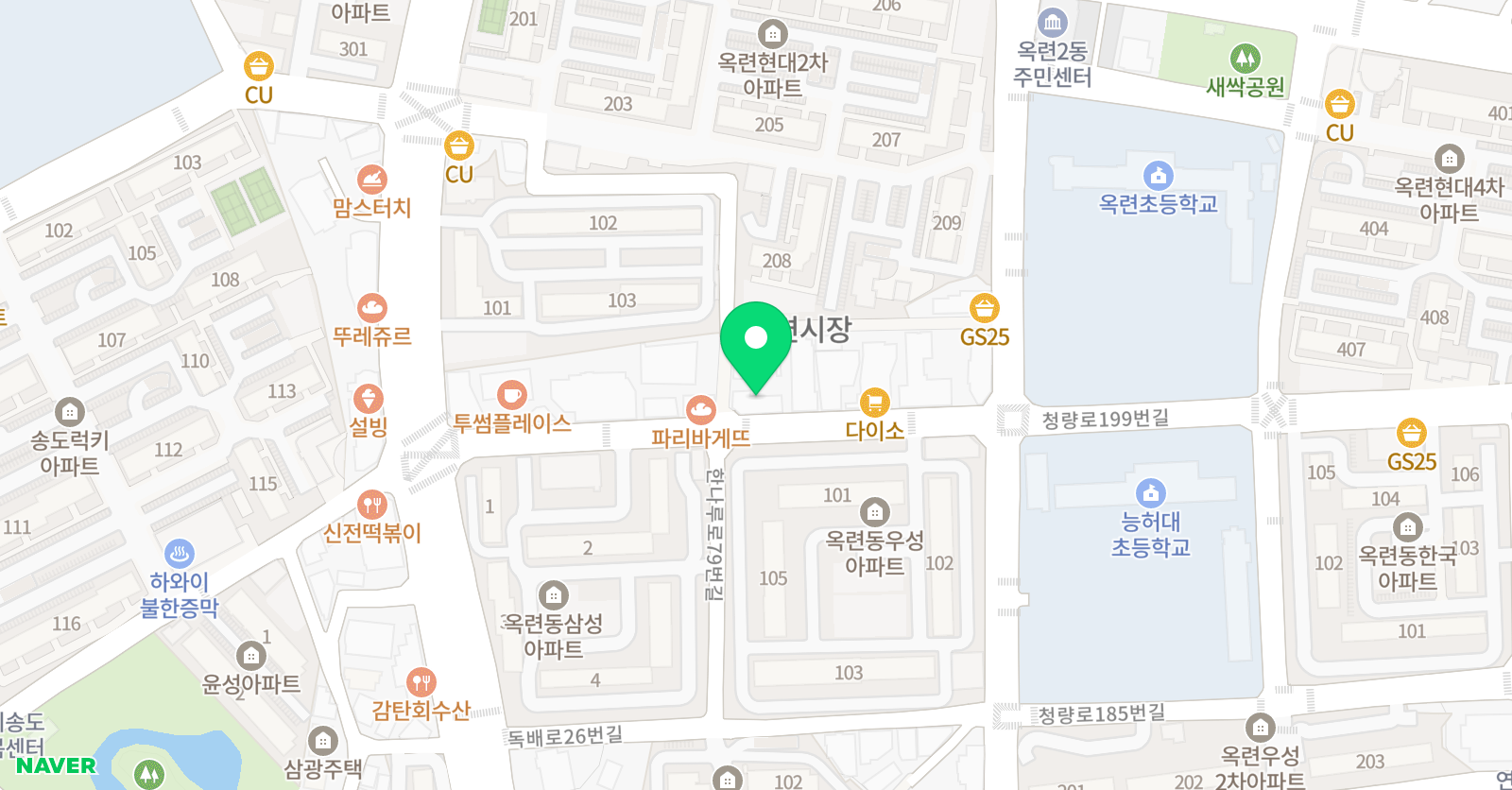 탑클래스 영수학원 위치