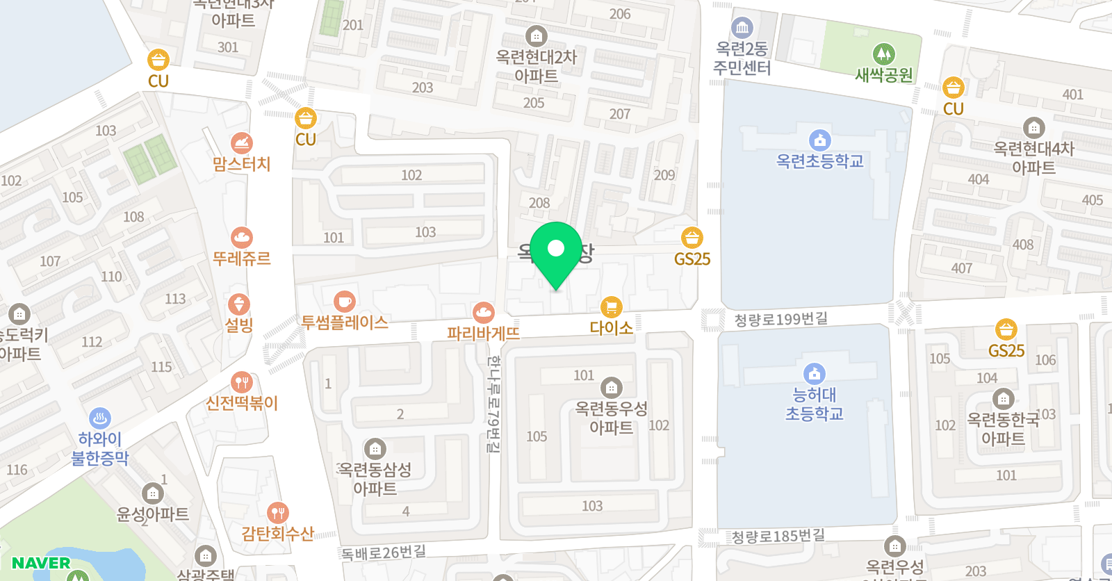 딱풀리는 수학 인천옥련점 위치