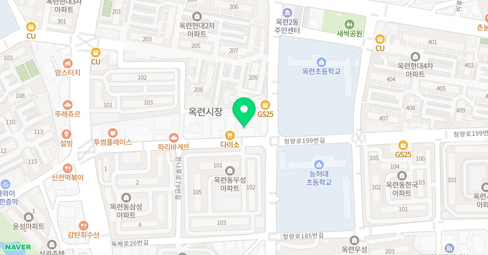홍익 영어학원 위치