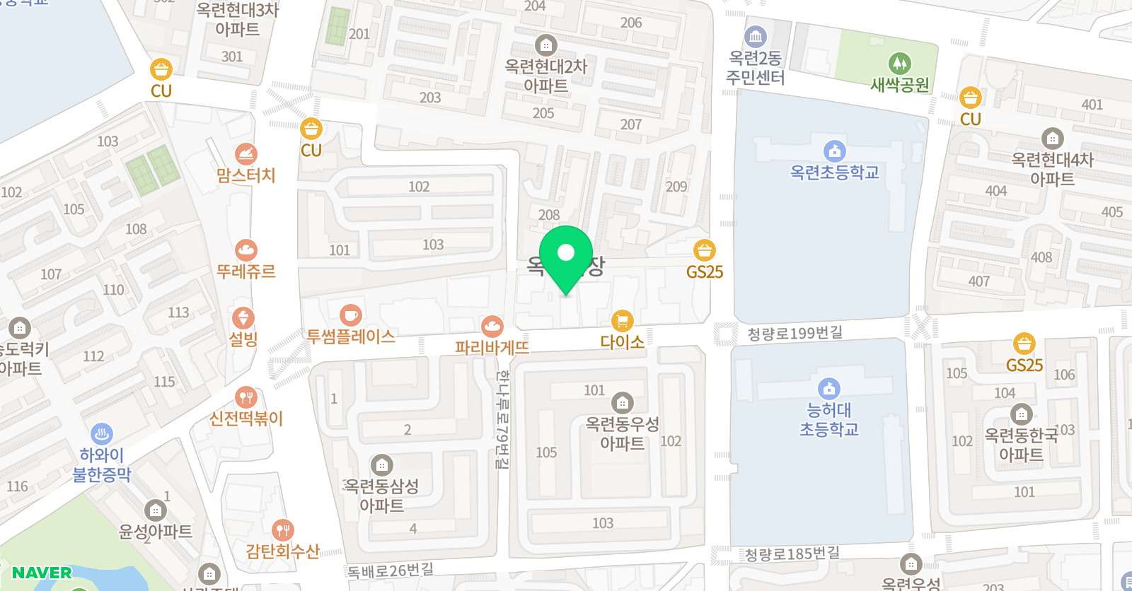 옥련하얀나무 미술학원 위치