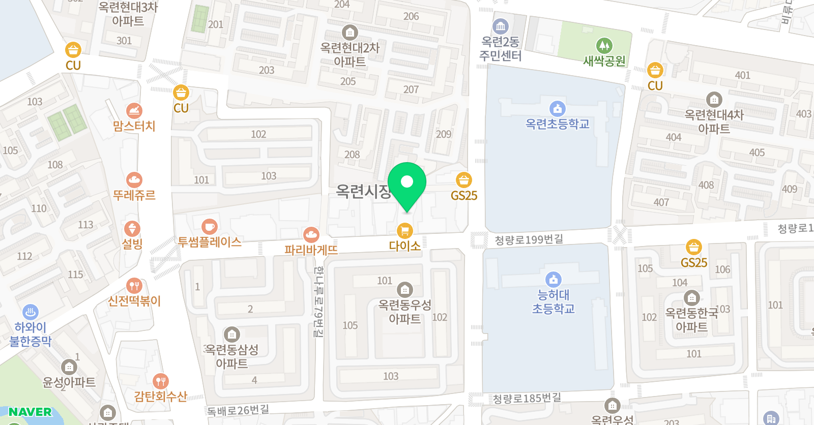 박쌤수학영어학원 위치