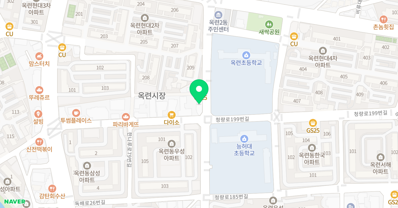 왕 수학교실/대성N 학원 위치