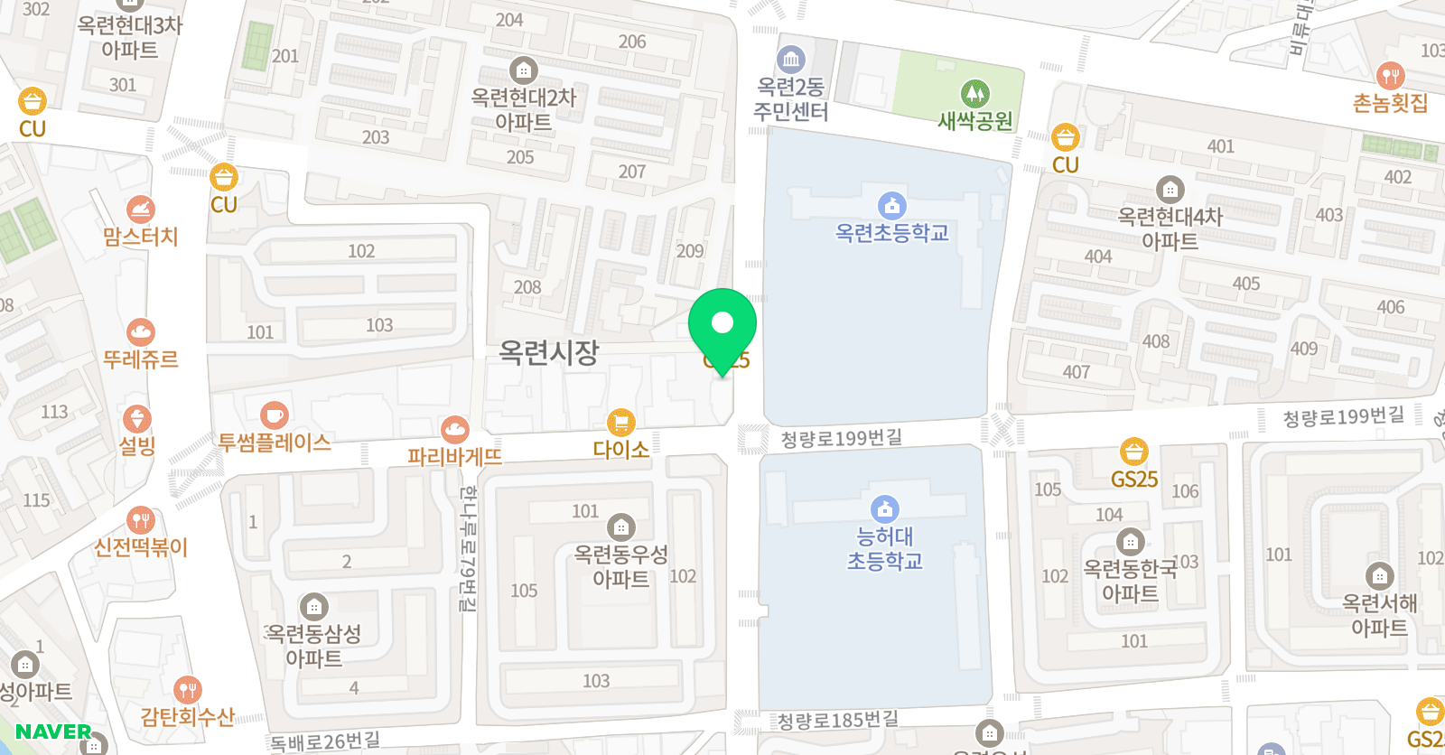 국가대표현대 태권도 위치
