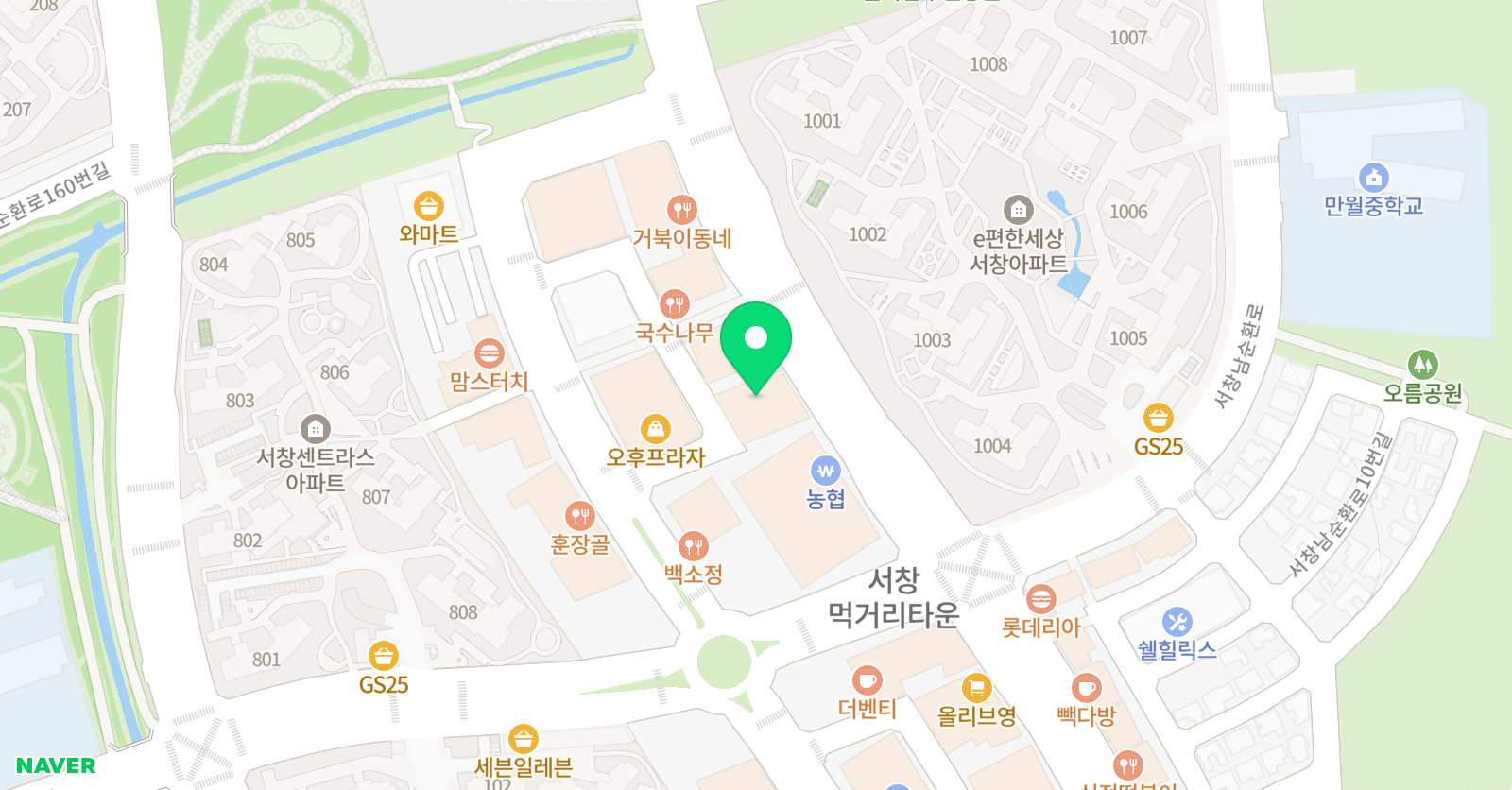 아소비 인천 서창센터점 위치