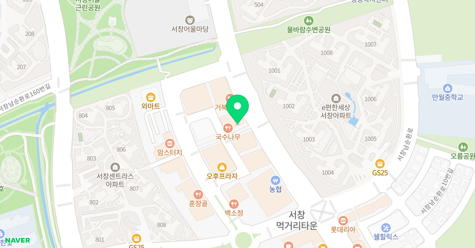 인하엘리트 태권도 위치