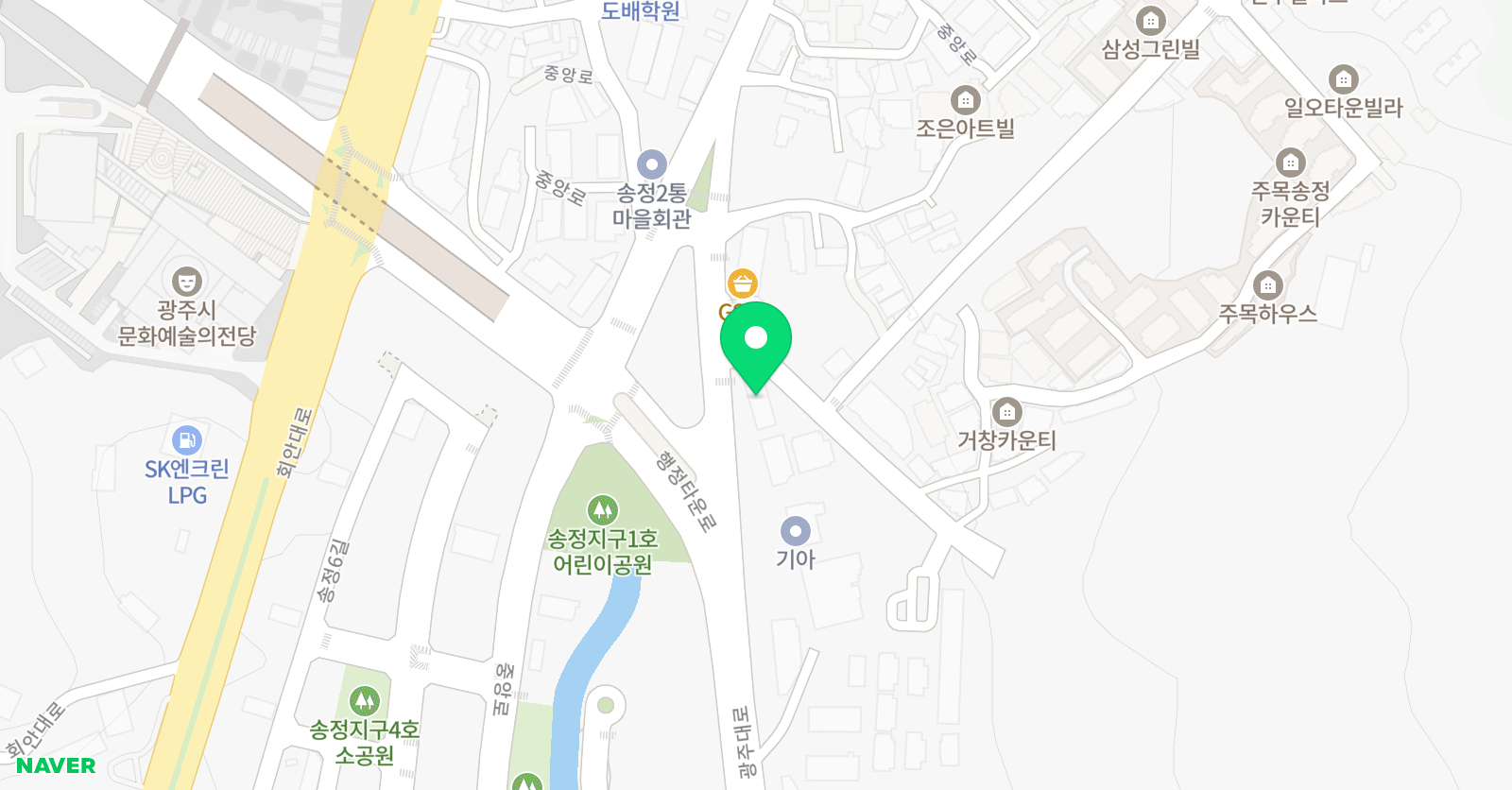 밀목 태권도장 위치