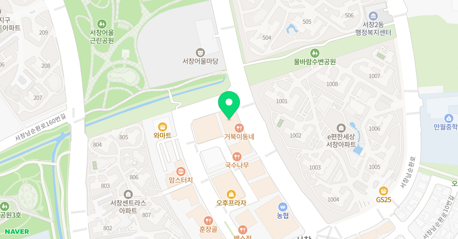 TOP농구교실 인천서창점 위치