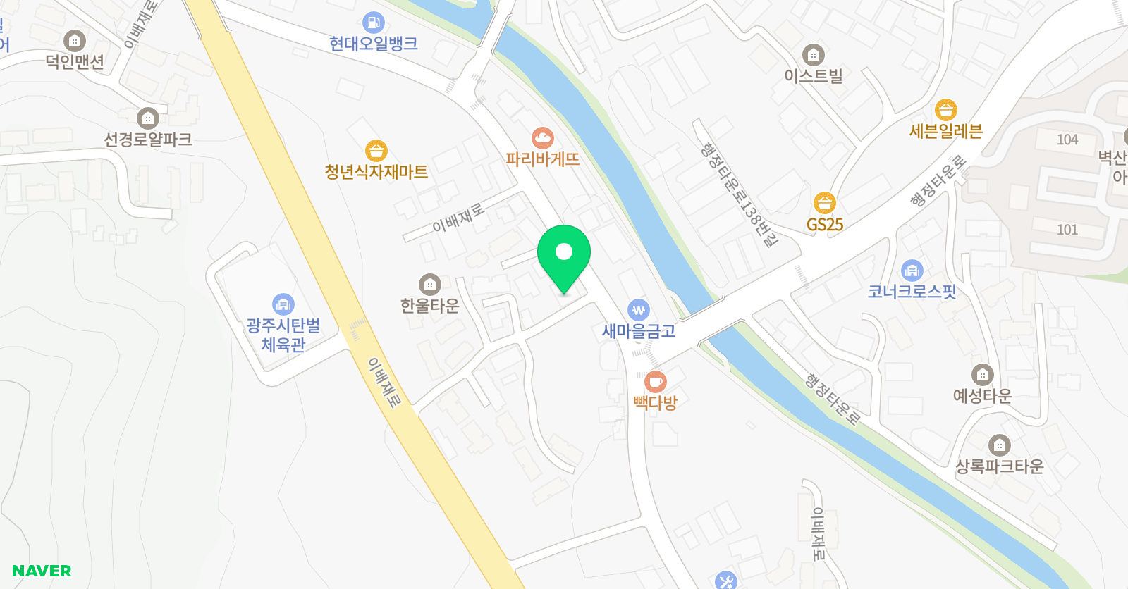크리아트 송정원 위치